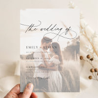 Boho Rustic Overlay Photo Wedding