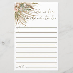 Boho Rustic Pampas Grass Floral Advice for Bride