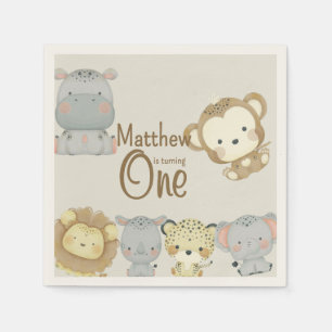 Boho Safari Birthday Napkins