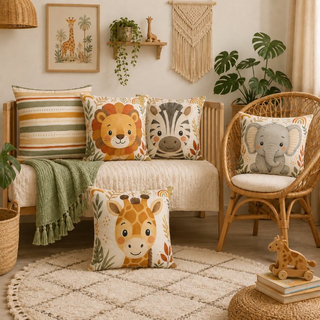 Boho Safari Stripe Nursery Cushion (Creator Uploaded)