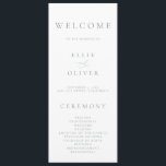 Boho Sage Green 1 Elegant Minimalist Wedding Programme<br><div class="desc">Beautiful boho,  minimalist and classic,  our Sage Green Minimalist Wedding Program will be beautiful for your order of service. Fully customisable with all of your wedding program information.</div>