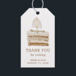 Boho Sailboat Toy | Kids Birthday Party Favour Gift Tags<br><div class="desc">Add a soft and stylish touch to your child’s birthday favours with this boho thank you tag. Featuring a watercolor style sailboat toy and stacked blankets in neutral tones, this minimalist design is perfect for toddler birthdays, baby showers, or gender neutral celebrations. Personalise the name and date easily using Zazzle’s...</div>
