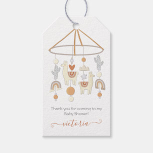 Boho Scandi Mobile Baby Shower Gift Tags