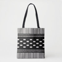 Boho Scandinavian Lines Dots Black White