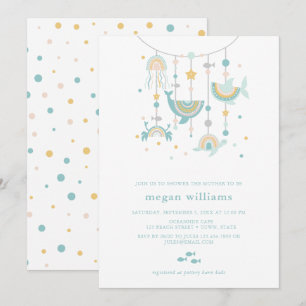 Boho Sea Animal Baby Shower Invitation