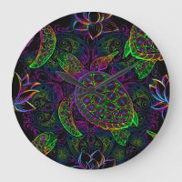 Boho Sea Turtle: Psychedelic Mandala Pattern