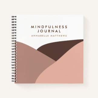 Boho Self Care Therapy Mindfulness Notebook