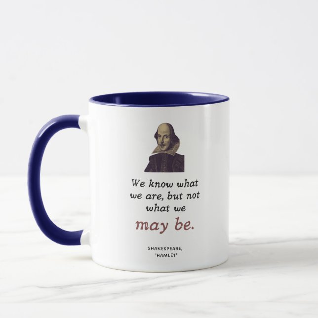 Boho Shakespeare Graduation Motivation Vintage Mug (Left)