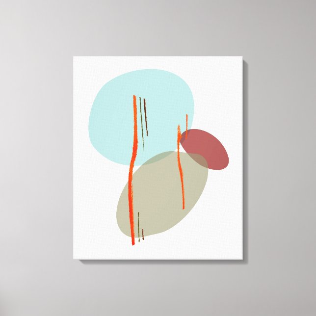 Boho Shapes Canvas Print (Front)