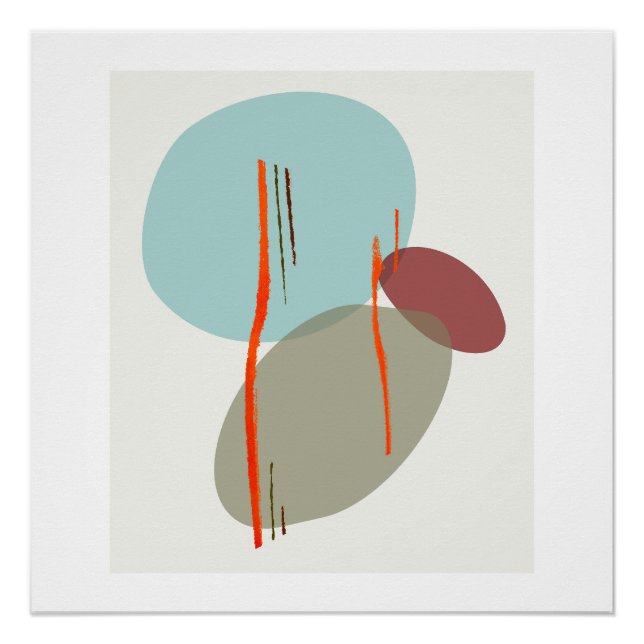 Boho Shapes Poster (Front)