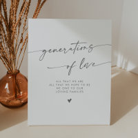 Boho Silver Grey Generations of Love Wedding
