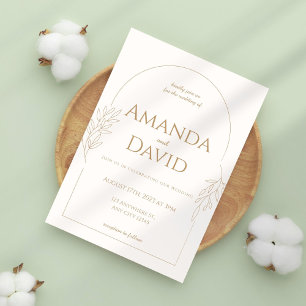 Boho Simple Elegant Wedding Invitation