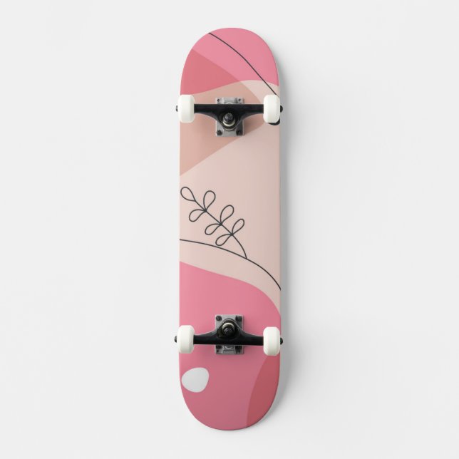 Boho Simple Shapes Skateboard (Front)