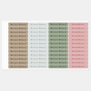 Boho Skinny Adhesive Waterproof Labels