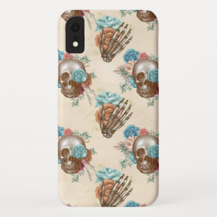 Boho Skull and Skeleton with Roses Case-Mate iPhone Case