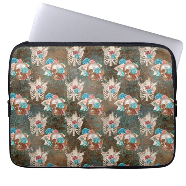 Boho Skull Series Design 13 Laptop Sleeve (Front)