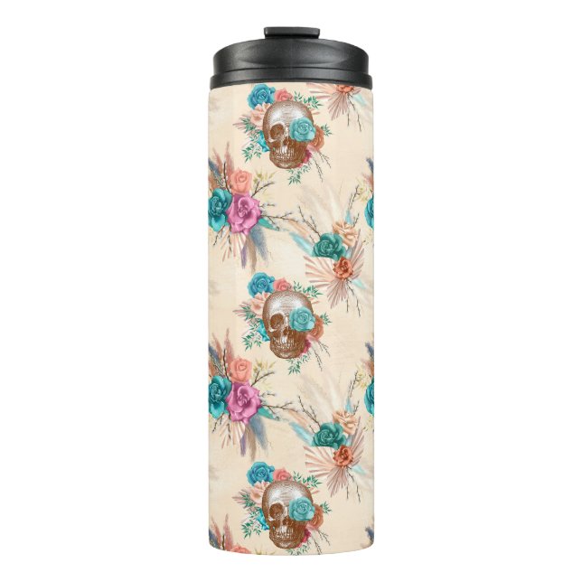 Boho Skull Series Design 3 Thermal Tumbler (Front)