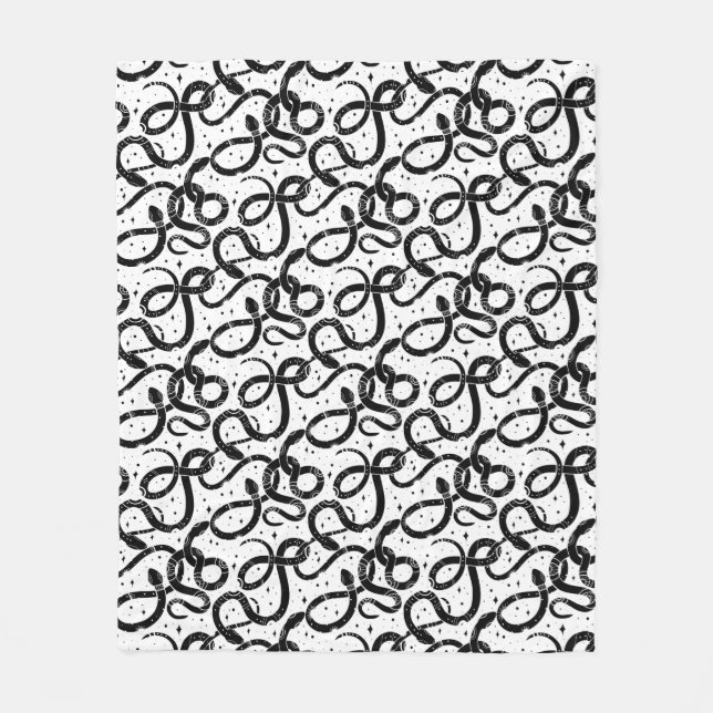 Boho snakes fleece blanket (Front)