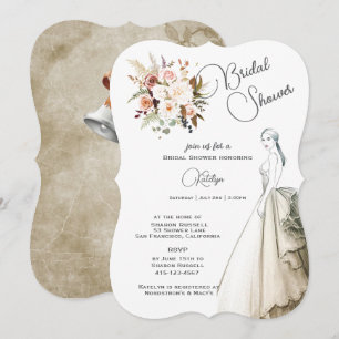 Boho Soft Coloured Roses Flowers Bridal Shower