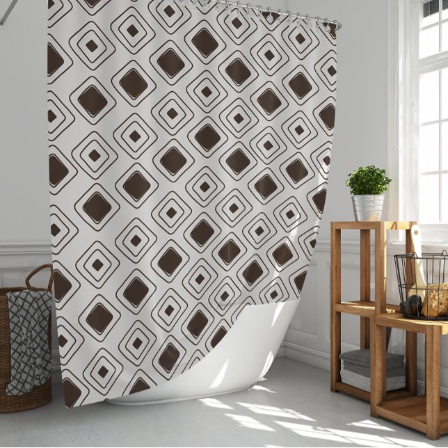 Boho Soft Neutral Tribal Geometric Aztec Pattern Shower Curtain (Boho Soft Neutral Tribal Geometric Aztec Pattern Shower Curtain)