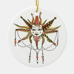 Boho Soleil Ceramic Tree Decoration