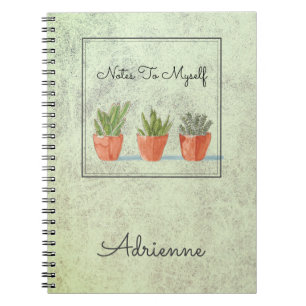 Boho Southwest Succulents Notes To Myself Notebook