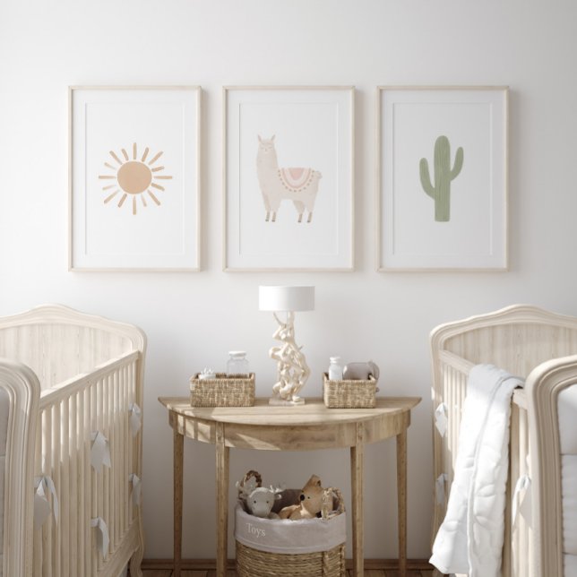 Boho Southwestern Llama Girl Nursery Decor (Creator Uploaded)
