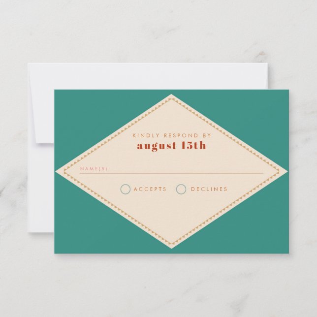 Boho Southwestern RSVP Card (Front)