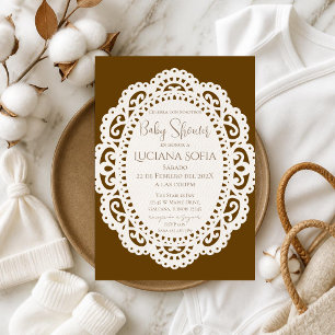 Boho Spanish Baby Shower Girl invitation