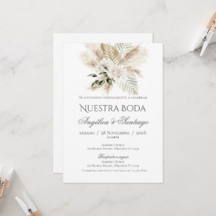 Boho Spanish Wedding Invitation