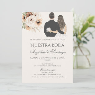 Boho Spanish Wedding Invitation