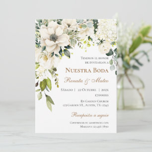 Boho Spanish Wedding Invitation