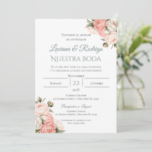 Boho Spanish Wedding Invitation