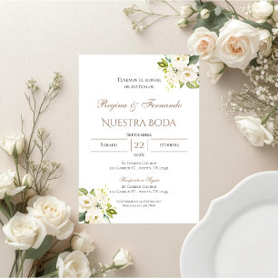 Boho Spanish Wedding Invitation