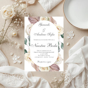 Boho Spanish Wedding Invitation