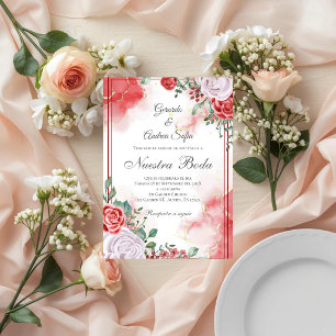 Boho Spanish Wedding Invitation
