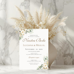 Boho Spanish Wedding Invitation