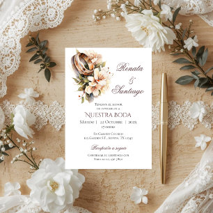 Boho Spanish Wedding Invitation
