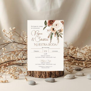 Boho Spanish Wedding Invitation