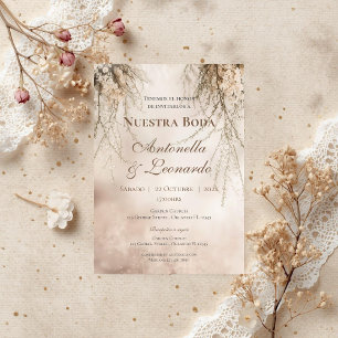 Boho Spanish Wedding Invitation