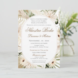 Boho Spanish Wedding Invitation