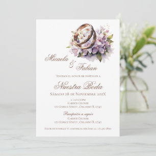 Boho Spanish Wedding Invitation