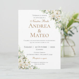 Boho Spanish Wedding Invitation