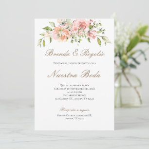 Boho Spanish Wedding Invitation