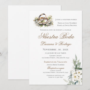 Boho Spanish Wedding Invitation