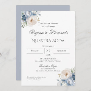 Boho Spanish Wedding Invitation