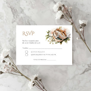 Boho Spanish Wedding RSVP Card