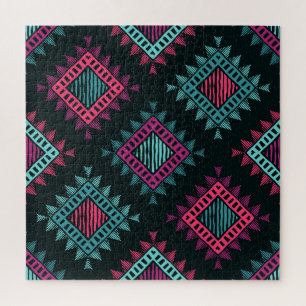 Boho Spirit: Tribal Ethnic Seamless Jigsaw Puzzle