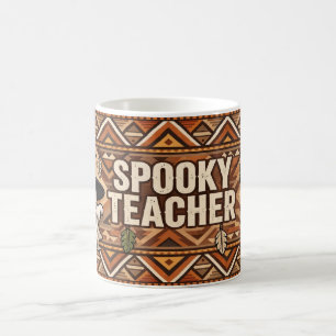 Boho Spooky Teacher Mug Halloween Ghost Teacher