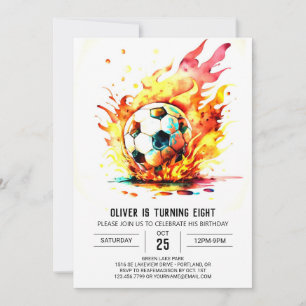 Boho Sports Online Kids Birthday Invitation